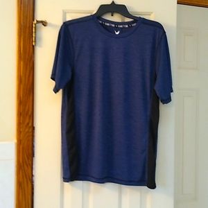 Men's blue/black short sleeve shirt